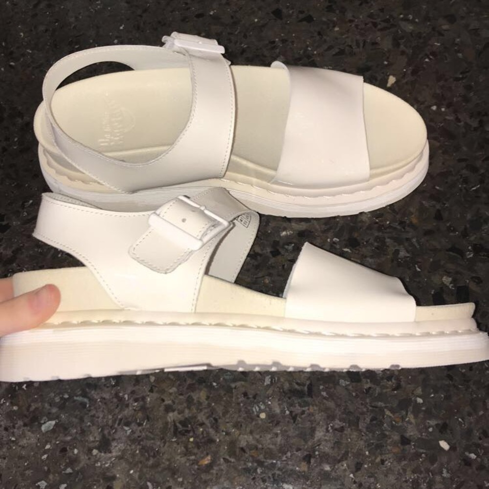 US size 9, ROMI Dr. Martens, White